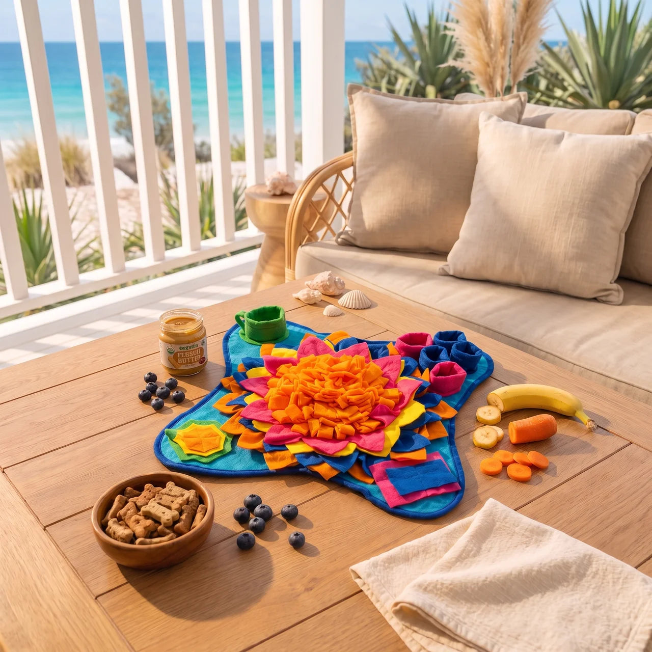 CoralPaw Snuffle Mat — Enrichment & Stress Relief for Dogs