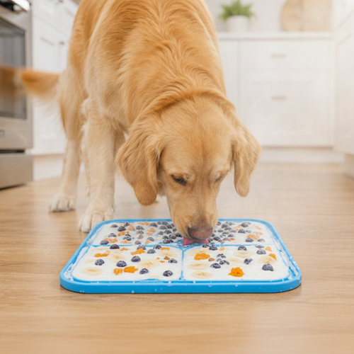 CoralPaw Lick Mat — Slow Feeder & Calm Training for Dogs